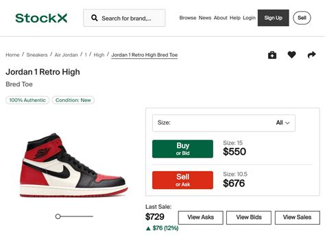 stockx selling|stockx sold listings.